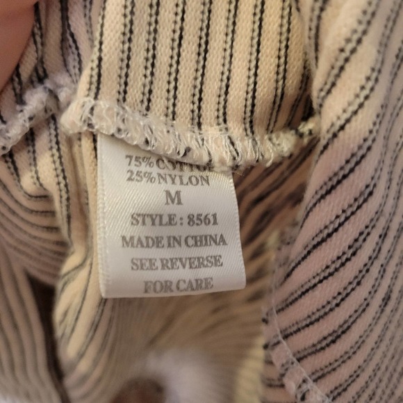 Freeway junior girl cream and black stripped dress size medium - Picture 6 of 9